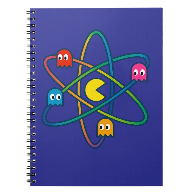 Carnet Pac-Atomic Universe – Retro Gaming Art Sticker (Devant)