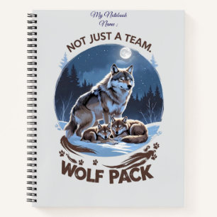 Carnet Pack Wolf - Pas seulement une équipe, une famille