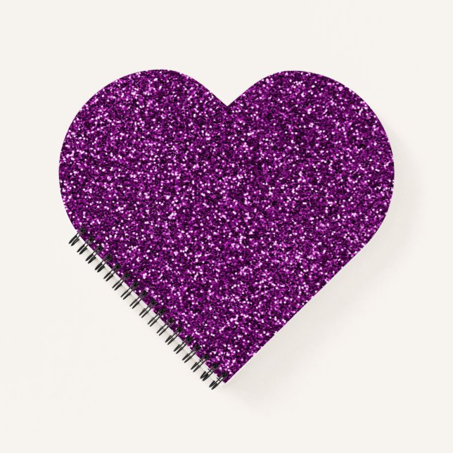Carnet Paillette Violet de Minuit (Devant)