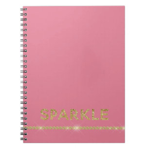 Carnet Paillettes Rose scintillantes