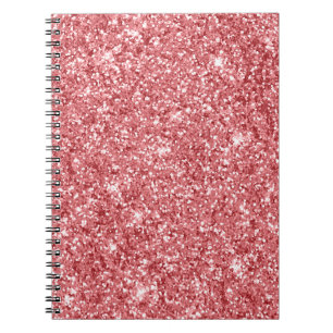 Carnet Paillettes roses scintillantes glamour