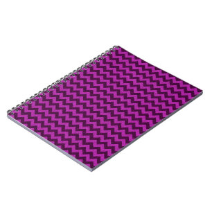 Carnet Paillettes Zig Zag Violet