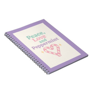 Carnet Paix, Amour et Menthe Poivrée