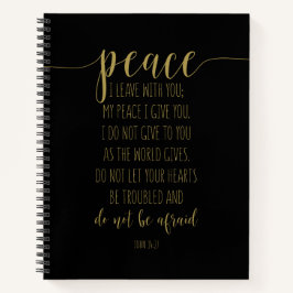 Carnet Paix Je Pars Avec Toi, Jean 14:27