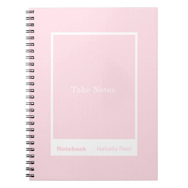 Carnet Pale Pink Block Quote Classic (Devant)