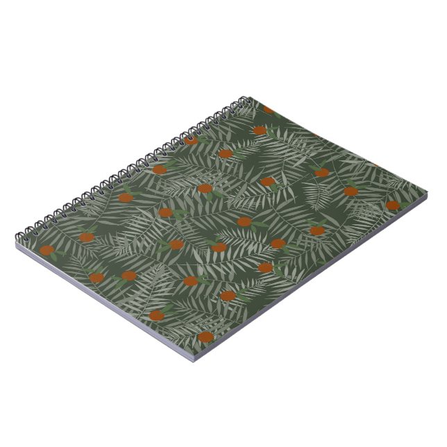 Carnet Palm Feuilles & Oranges (Côté gauche)