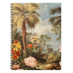 Carnet Palmier Botanique Tropical Vintage