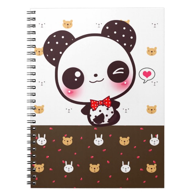 Carnet Panda de Kawaii (Devant)