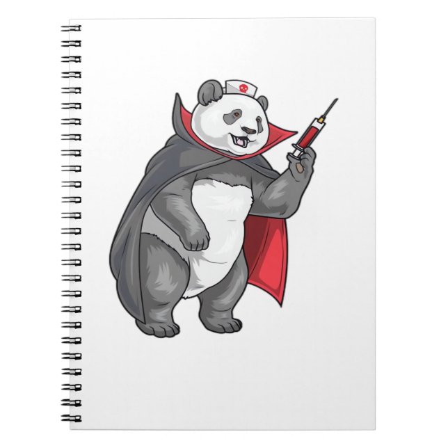 Carnet Panda Halloween Vampire infirmière T-shirt surdime (Devant)
