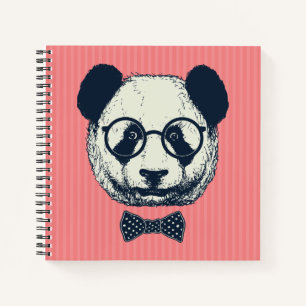 Carnet Panda Stripes