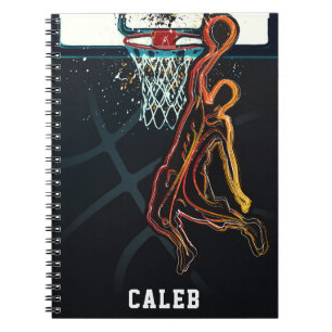 Carnet Panier de basketball Saut avec dunk Moderne Urbain