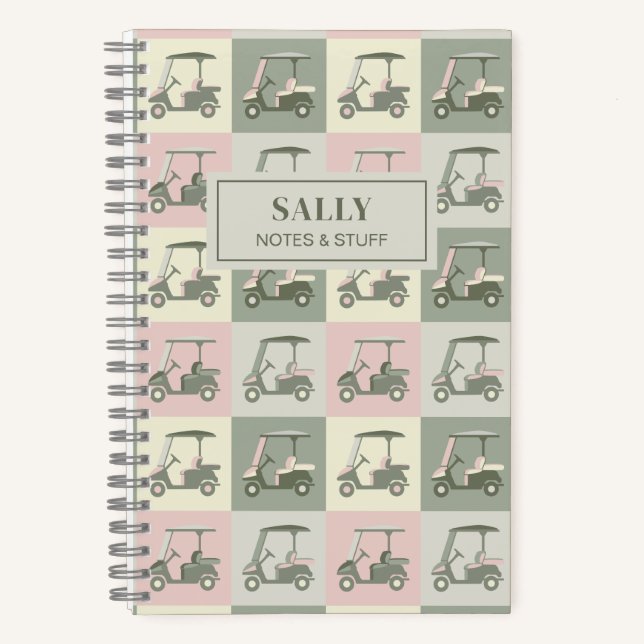 Carnet Panier de golf personnalisé (Recto)