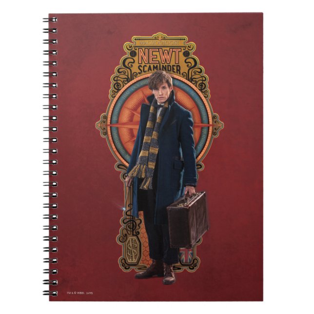 Carnet Panneau Art nouveau permanent NEWT SCAMANDER™ (Devant)