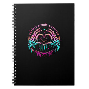 Carnet Panneau cardiaque Mains de squelette - Squelette É