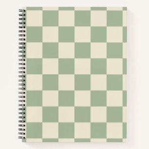 Carnet Panneau de contrôle blanc vert et blanc désactivé