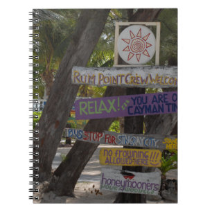 Carnet Panneau de signalisation Rum Point Grand Cayman