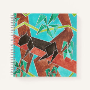 Carnet Panthère de la jungle Art Abstrait Original
