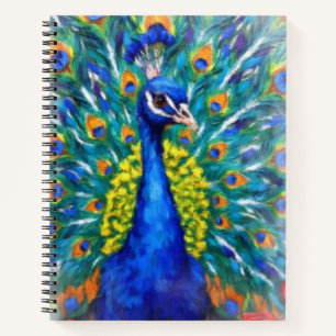 Carnet Paon vibrant