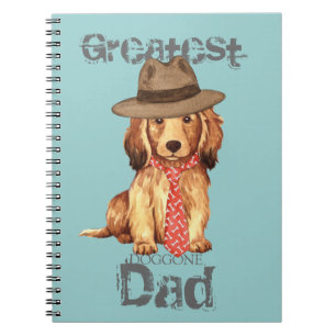 Carnet Papa à cheveux longs de teckel