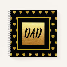Papa avec le thème Golden Heart Black Gold