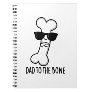Carnet Papa jusqu'à l'os Pun drôle d'anatomie