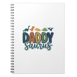 Carnet Papa Saurus Mignon Papa Dinosaure Conception Vecto