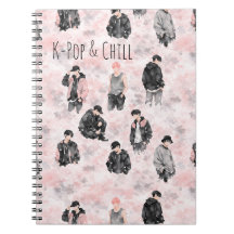 Papeterie esthétique silhouette minimaliste K-Pop 