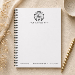 Carnet Papier à en-tête blanc avec logo d'entreprise