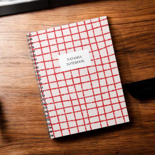 Carnet Papier à lettres Motif en rouge gras