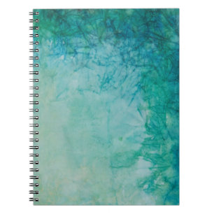Carnet Papier avec l'abrégé sur bleu, vert, et noir