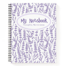 Papier floral élégant lavande violet personnalisé