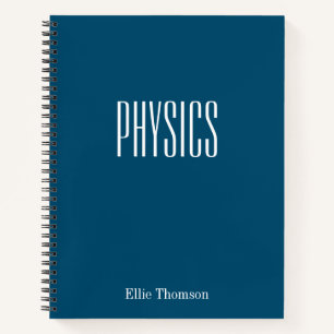 Carnet Papier graphique de physique personnalisé simple b