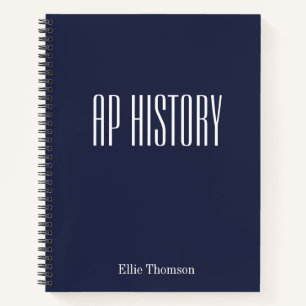 Carnet Papier ligné d'histoire AP personnalisé, design si