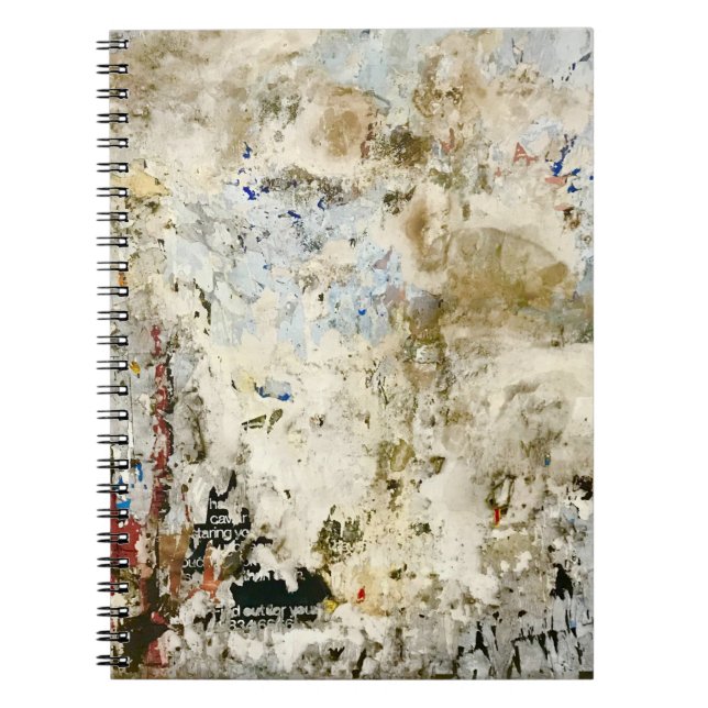 Carnet Papier peint Brown et rouge (Devant)