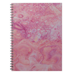 CARNET PAPIER ROSE ET BLANC À DÉPOSER DE PEINTURE