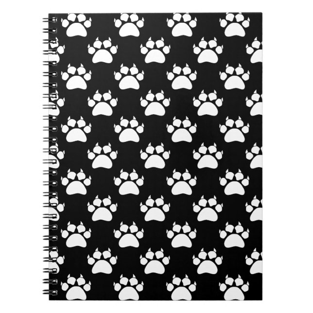 Carnet Papiers et Motifs blancs pour chats Imprimer (Devant)