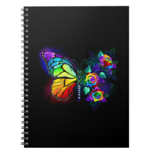 Carnet Papillon arc-en-ciel