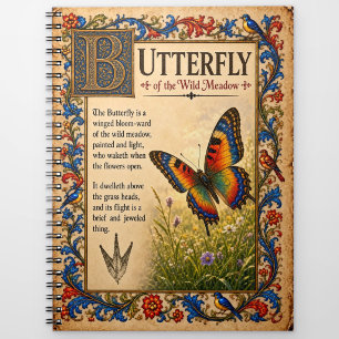 Carnet Papillon, Art du Bestiaire Médiéval