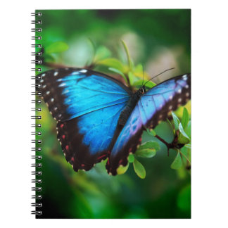 Carnet Papillon bleu de Morpho
