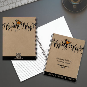 Carnet Papillon de jardin en silhouette pour pelouse prom