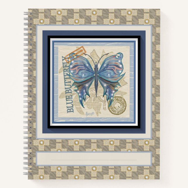 Carnet Papillon du bureau de création G (Devant)