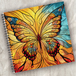 Carnet Papillon en verre tendu