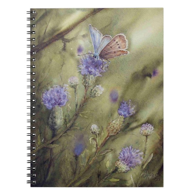 Carnet Papillon et Chardons (Devant)