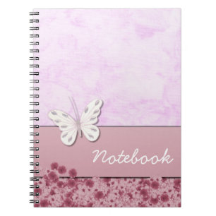 Carnet papillon et fleurs