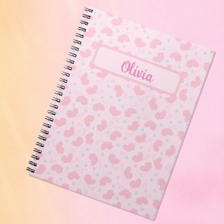 Carnet Papillon Fluttering Pink Bliss Personnalisé