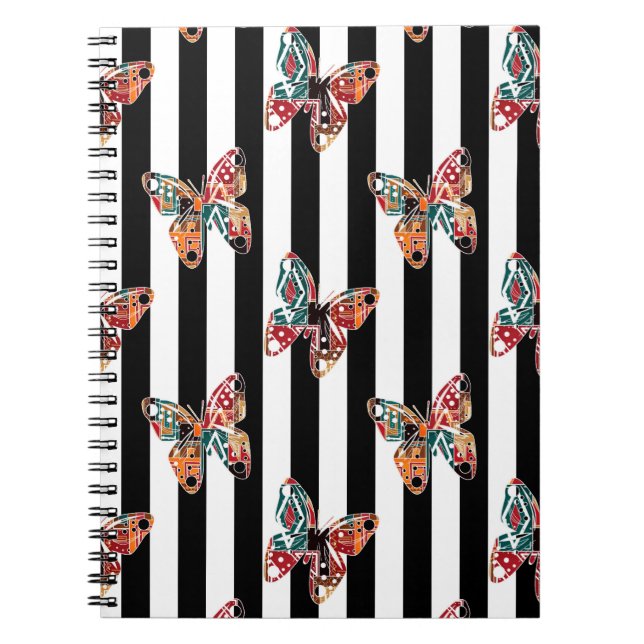 Carnet Papillon multicolore (Devant)