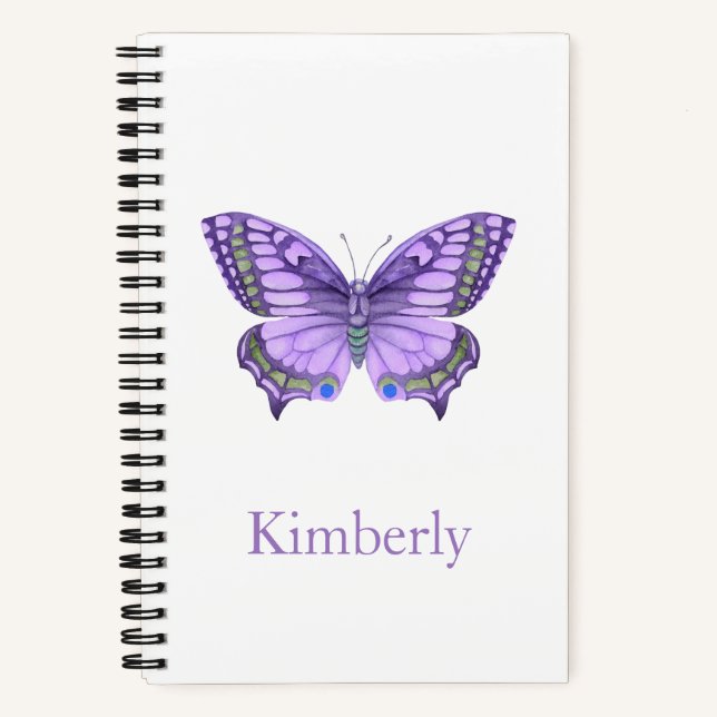 Carnet papillon pourpre (Recto)