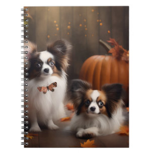 Carnet Papillon Puppy Automne Citrouille de plaisir