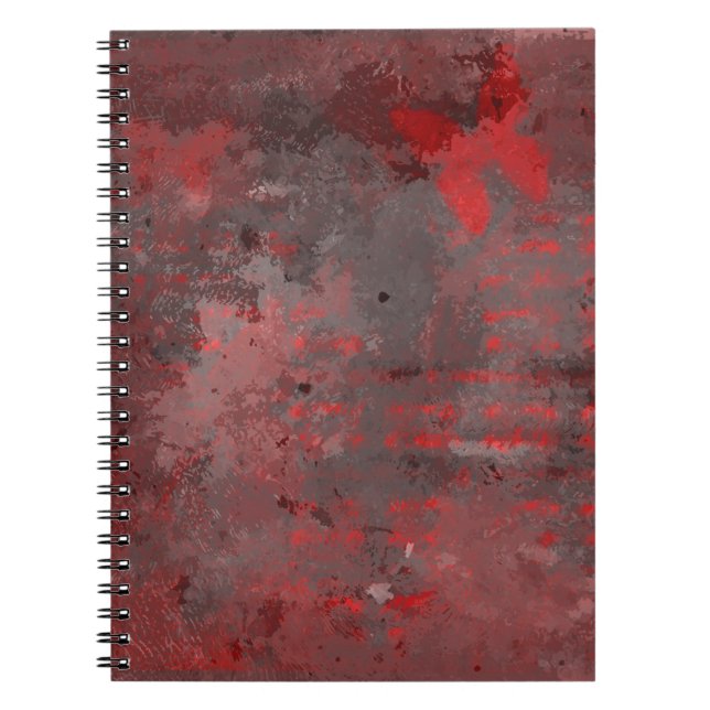 CARNET PAPILLON ROUGE SUR RAKU (Devant)