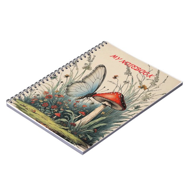Carnet Papillon sous la Fleur (Côté gauche)